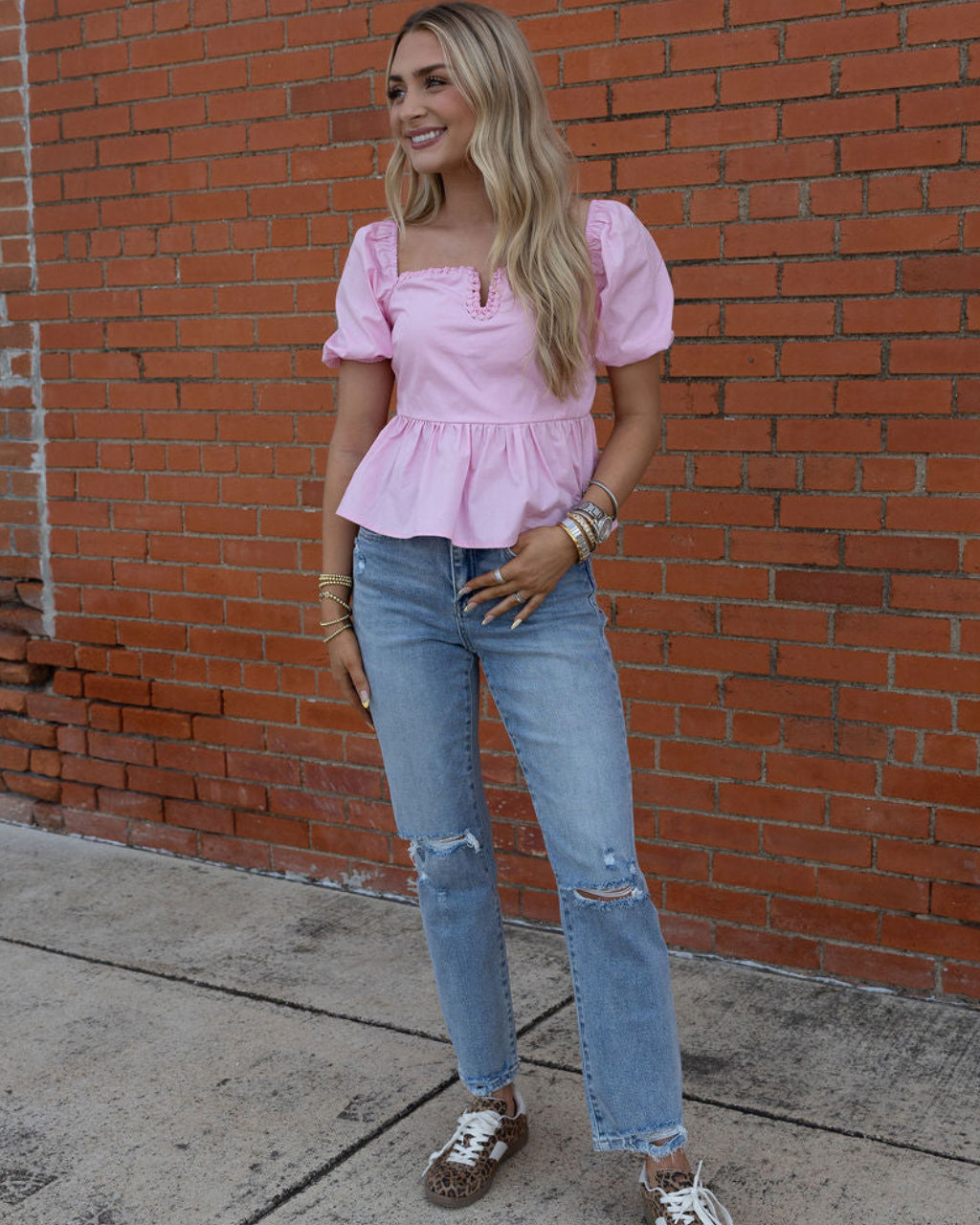 Pretty in pink blouse