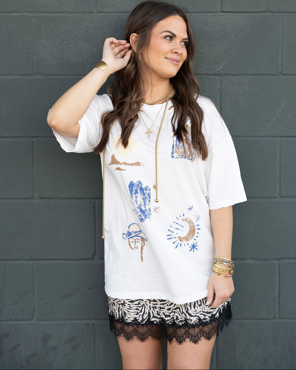 Western Distressed Tee