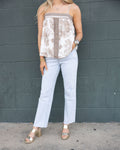 Clean cut jeans