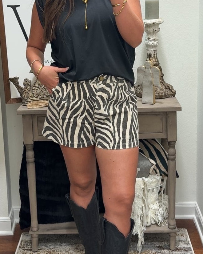 Wild Side Denim Shorts